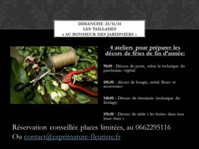 Au bonheur des jardiniers, le dimanche 23/11/2014